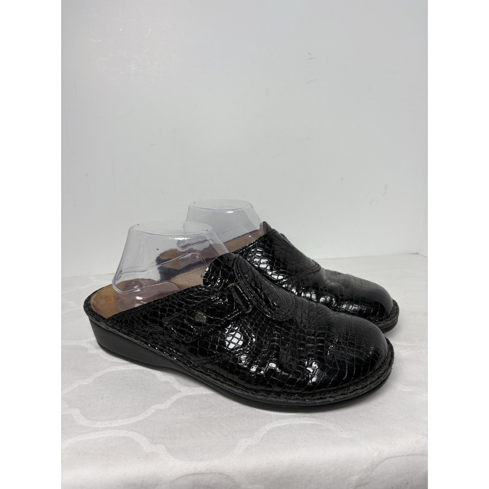 Finn Comfort Santa Fe Shoes Women Eu 41 - US Size 10 Black Leather Comfort Clogs